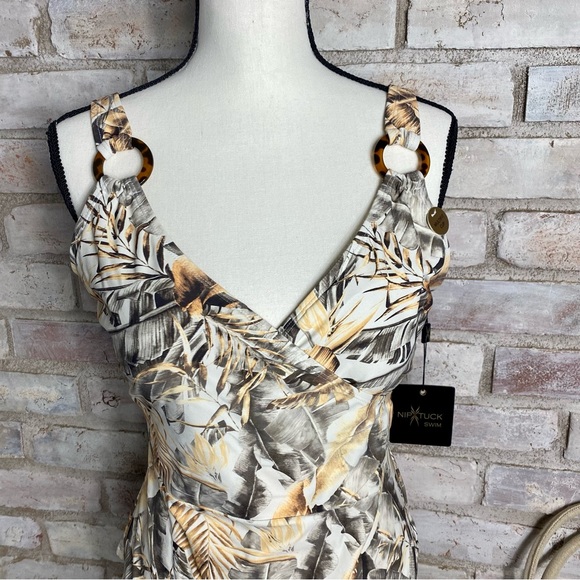 NWT Nip Tuck Retro' spective Jean Tummy Control One Piece Swimsuit - Picture 6 of 15